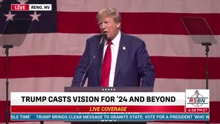 Trump in Nevada: "Crooked Joe puts China first, he puts Asia first, but he puts America last..