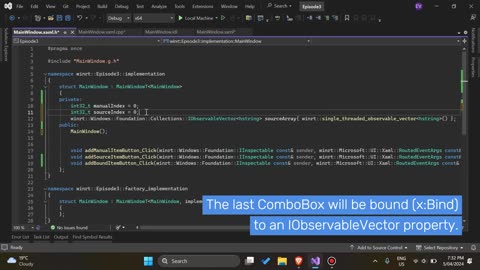 C++/WinRT + WinUI - Episode 3: XAML Controls Part II