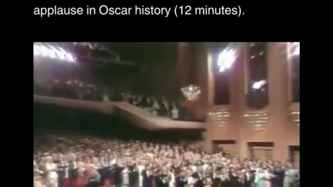 Charly chaplin Oscar award show historical moment