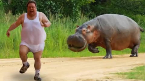 Funny Animals Chasing and Scarring People
