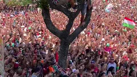 Fluminense comemora título da Libertadores com festa histórica no Rio de Janeiro