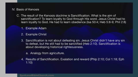 NT Framework 23 Doctrine of Kenosis