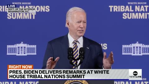 Biden delivers remarks at Tribal Nation Summit