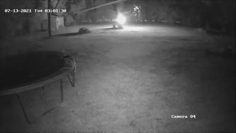 Security Camera Captures Early Morning Fire