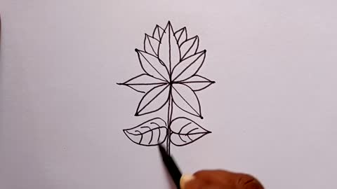 How To Lotus Drawing With Dots How To Draw Lotus With 5 Dots