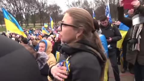 Ukrainians rally at Lincoln Memorial