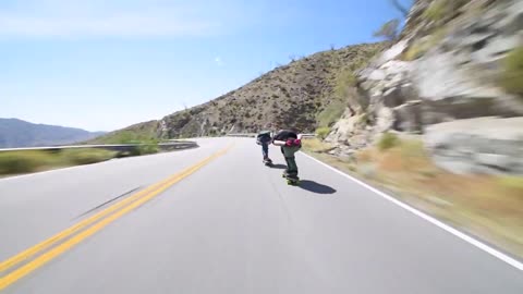 Raw Run - Ambulances (60mph+ Downhill Skateboarding)-16