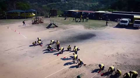 SA firefighters undergo intensive training at the Kishugu Training Academy before flying to Canada