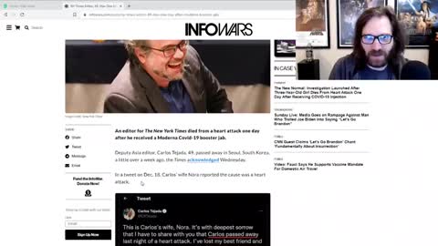 NYT EDITOR TAKES 100% SAFE & EFFECTIVE BOOSTER AND DIES A DAY LATER
