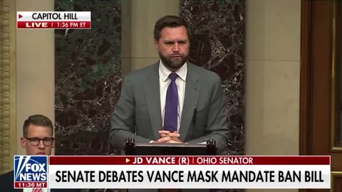 Senator J.D. Vance- No More Mask Mandates- End the Panic