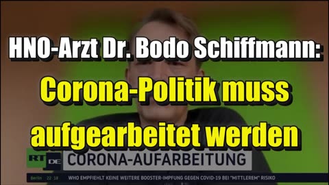 🟥 HNO-Arzt Dr. Bodo Schiffmann: Corona-Politik muss aufgearbeitet werden (29.03.2023)