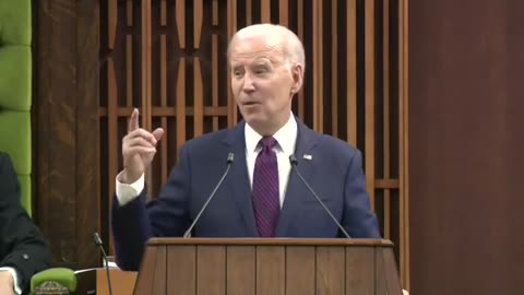 Biden: "Today, I applaud China for stepping up. Excuse me, Canada."