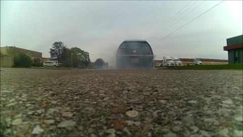 1973 LS1 Powered AMC Gremlin smoking the tires burnout