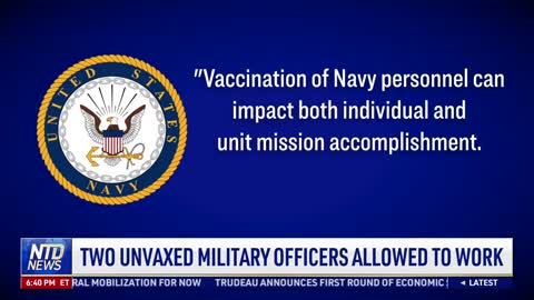 Judge Allows Two Unvaccinated Military Officers to Serve