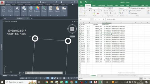 HOW WE CAN IMPORT DATA COORDINATE DATA FROM EXCEL TO CAD WITHOUT ANY EXTERNAL COMMANDS