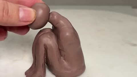 MAKING lady by clay