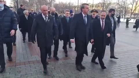 Président Brésilien à Moscou le 16/02/2022.