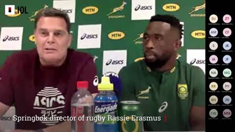 Rassie Erasmus on why Cheslin Kolbe took over the goal-kicking duties for the Springboks
