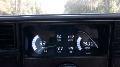 1984 Chevy El Camino Quick Drive with Digital Instrument Cluster