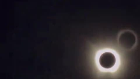 Total solar eclipse view from Downtown Dallas, Texas