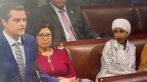 Find someone who looks at you like Ilhan Omar looks at Matt Gaetz