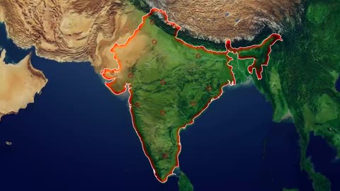 MAP OF INDIA।। Video footage / Clip।।