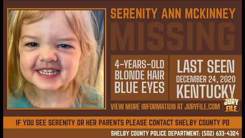 4-Year-Old, Serenity McKinney, is MISSING from Kentucky and Has Not Been Seen in Over A Year