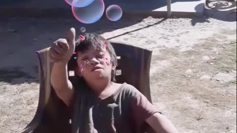 small boy smoking