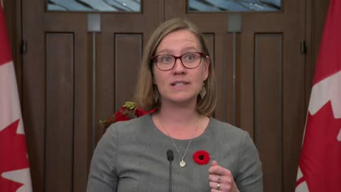 Canada: Fall 2022 economic statement: Social Development Minister Karina Gould speaks with reporters