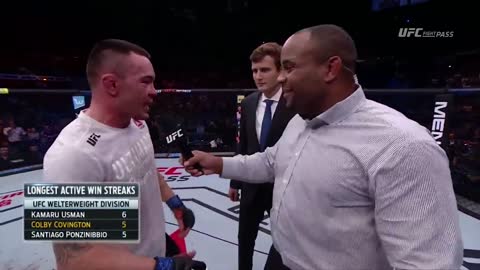 Fight Night Sao Paulo: Colby Covington Octagon Interview