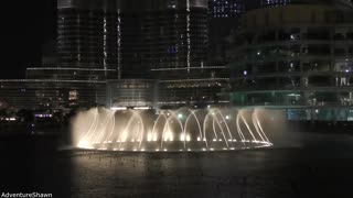 Amazing Dancing Fountain Show in Dubai burj kahlifa