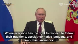 Putin's Message Today
