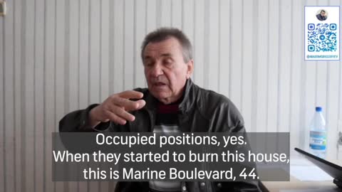 Citizen of Mariupol tells a "Azov" purposefully shot at him