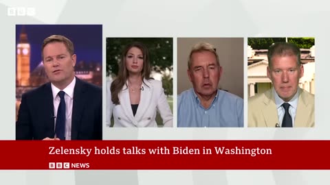 Ukraine's President Zelensky holds talks with Joe Biden at White House BBC News #breakingnews #news