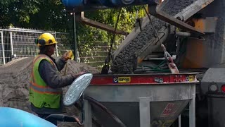 Work 2015 September 26th X Pouring Concrete Wall