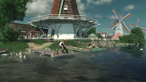 Dutch Windmills 3D Screensaver