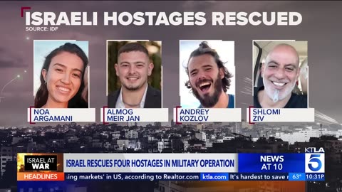 Israel rescues 4 hostages from captivity in Gaza