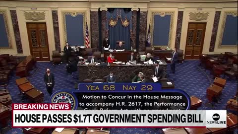 House passes $1.7 trillion government spending bill
