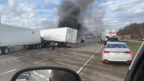 Fatal accident aftermath on I75 today (people removed already)