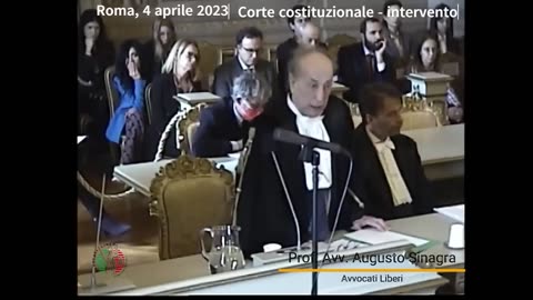 Corte costituzionale, 4 aprile 2023 - intervento del Prof. Avv. Augusto Sinagra