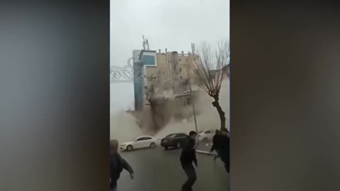 Horrifying MOMENTS caught on camera with the buildings collapsed in Turkey