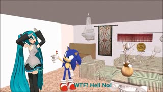 [ MMD ] Sonic is in love with Miku?