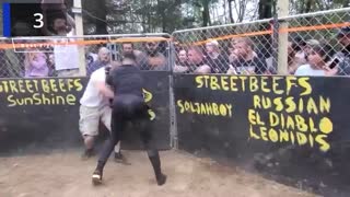 Five of the best Cage fighting fights featuring mma cage fighters from Street Beefs