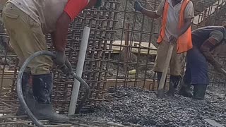 foundry work floor construction of the stands