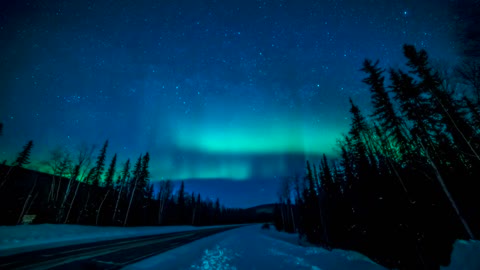 The Northern Lights in Rural Alaska