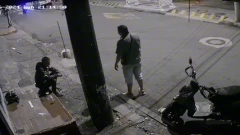 Video previo al asesinato de un 'motaxista' en el centro de Bucaramanga