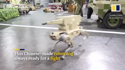 This Chinese-made robot dog is a combat specialist