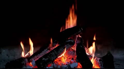 5: Good Piano Music whit Beautiful Fireplace! Relax