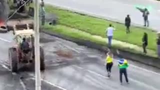 Truckers and other protesters blocked highways in support of President Jair Bolsonaro