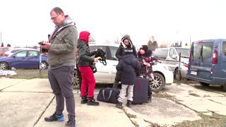 'We are really scared': Ukrainians flee war at home